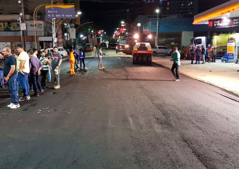 Obra na rua Pará é concluída e tráfego na via está liberado