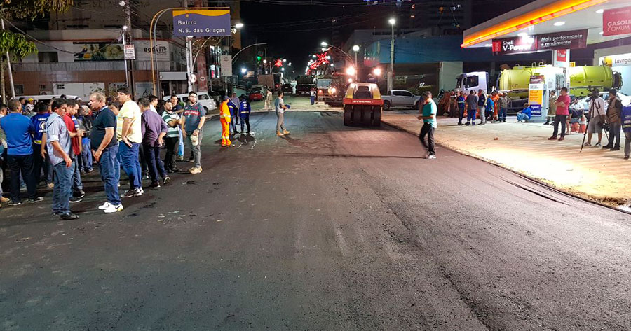 Obra na rua Pará é concluída e tráfego na via está liberado