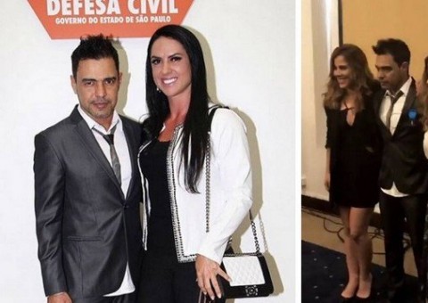 Filhas de Zezé não posam com Graciele durante homenagem ao cantor