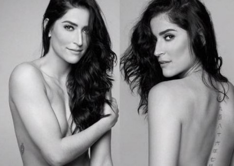 Maria Joana posa de topless em ensaio sensual e internautas vão à loucura