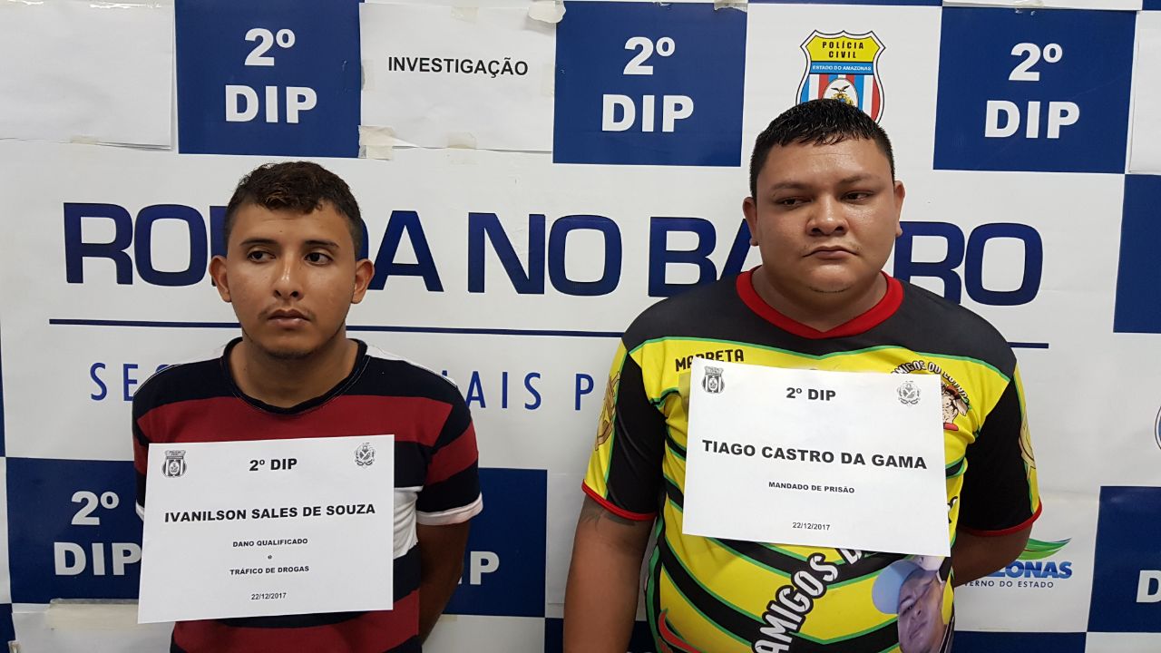 Foragido do Compaj e comparsa são presos por transportar drogas em Manaus