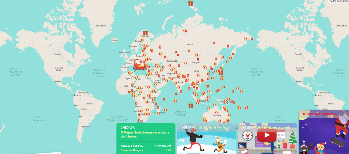   Google revela momento que Papai Noel vai passar por Manaus