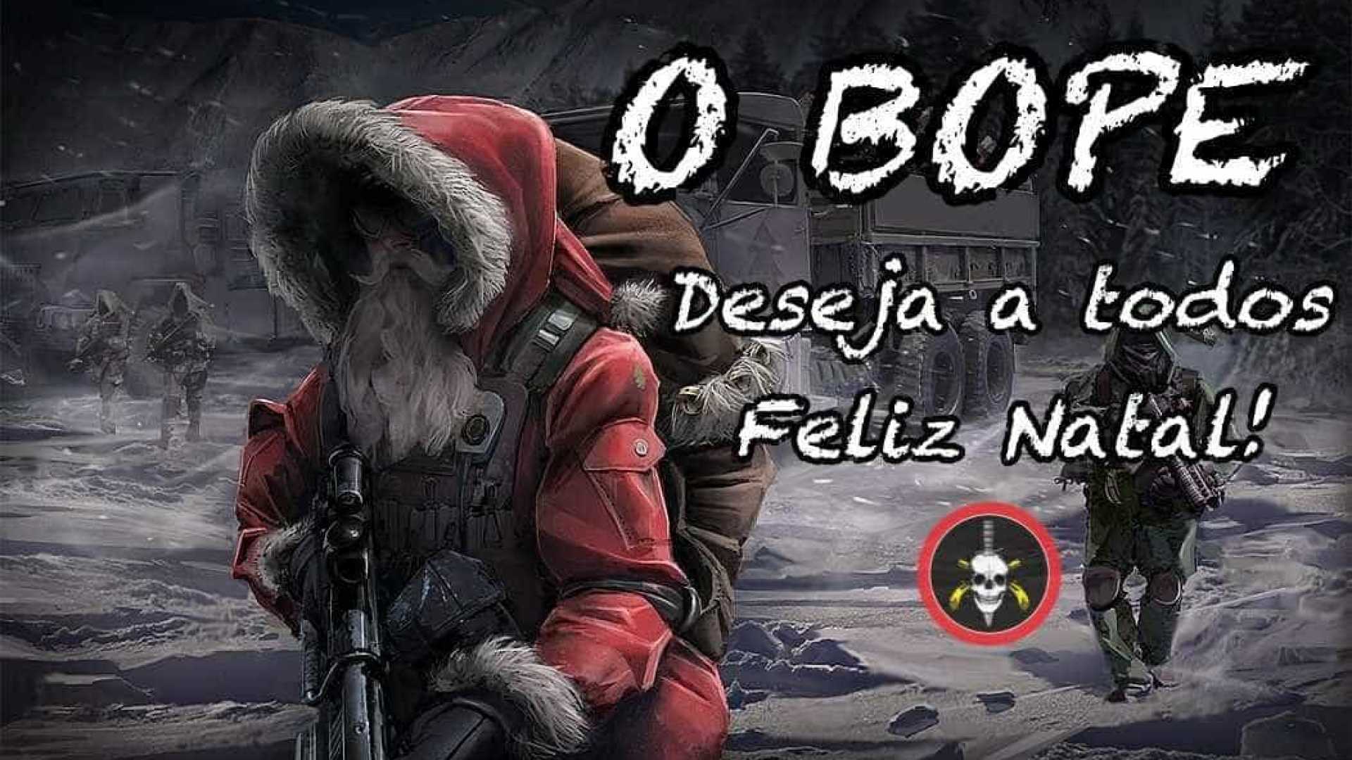 Bope faz post de Papai Noel 'diferentão' e causa polêmica na web