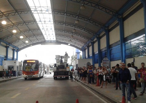 SMTU dá continuidade aos reparos do Terminal de Integração 2