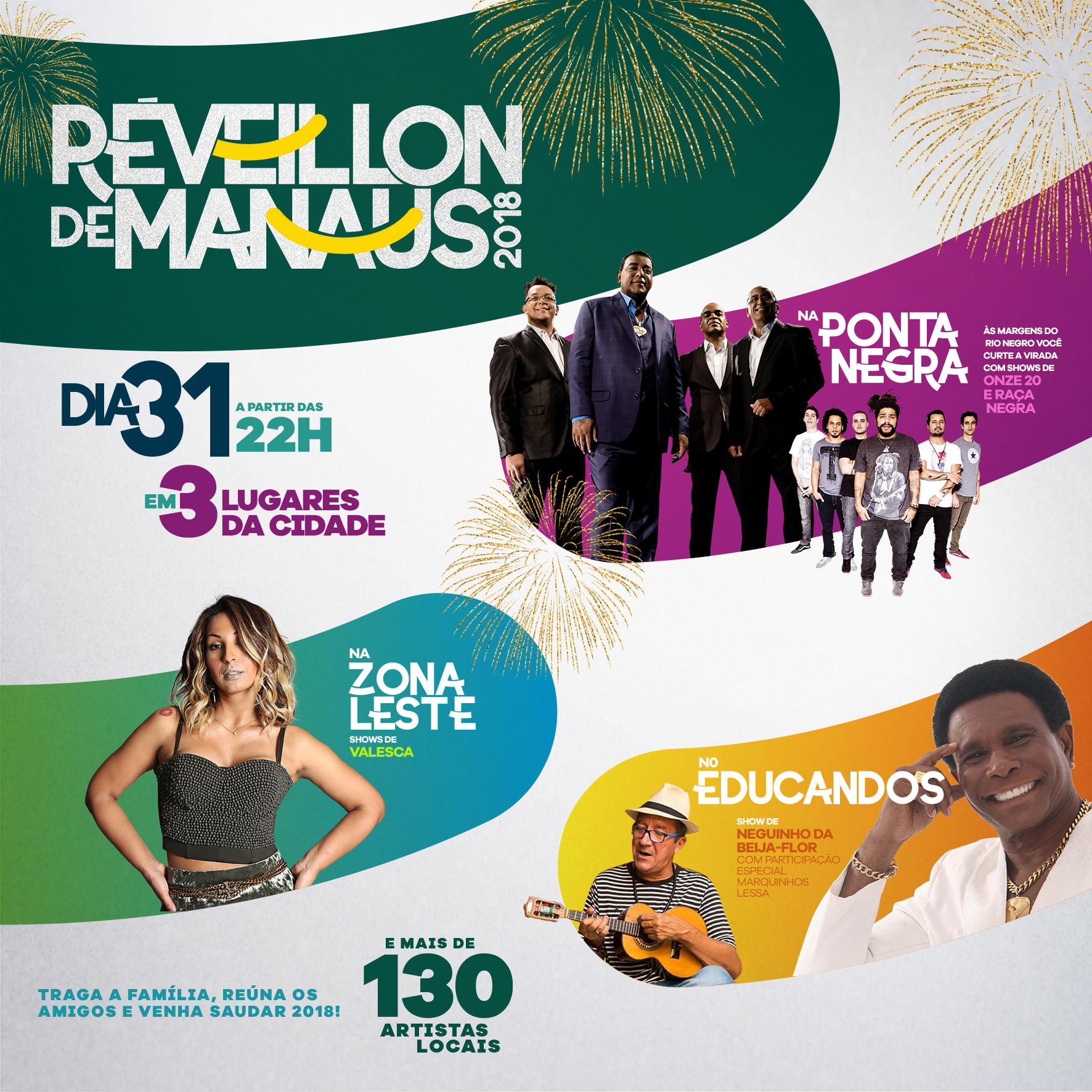 Réveillon de Manaus: a maior festa de fim de ano do Norte do Brasil