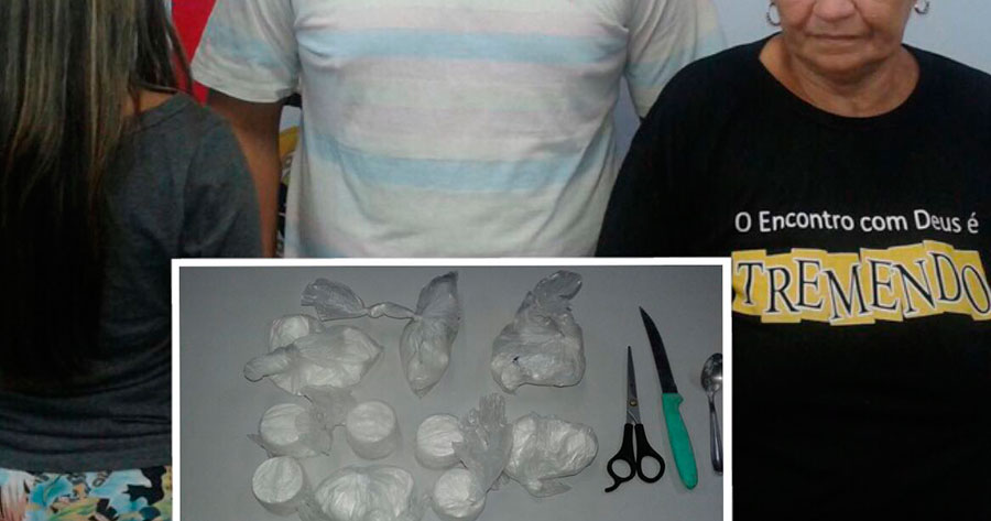 Mãe e filho são presos acusados de tráficos no 'lar doce lar' em Manaus