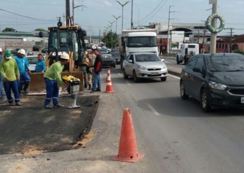 Obra de reparo em adutora é adiado e avenidas são liberadas em Manaus