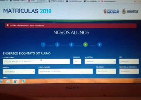 Seduc esclarece dúvidas após problemas em site de matrícula da rede pública do Amazonas