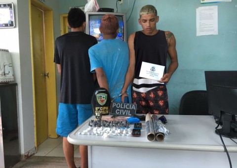 Homem é preso e jovens são apreendidos por tráfico de drogas no Amazonas