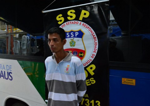 Foragido denunciado por roubos é recapturado no Centro de Manaus