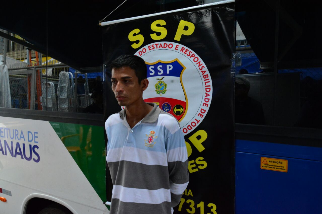 Foragido denunciado por roubos é recapturado no Centro de Manaus