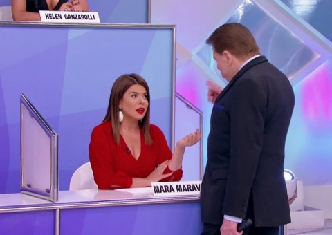 Silvio Santos expulsa Mara Maravilha do ‘Jogo dos Pontinhos’