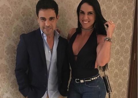 Fã faz tatuagem com nome de Graciele Lacerda e Zezé Di Camargo