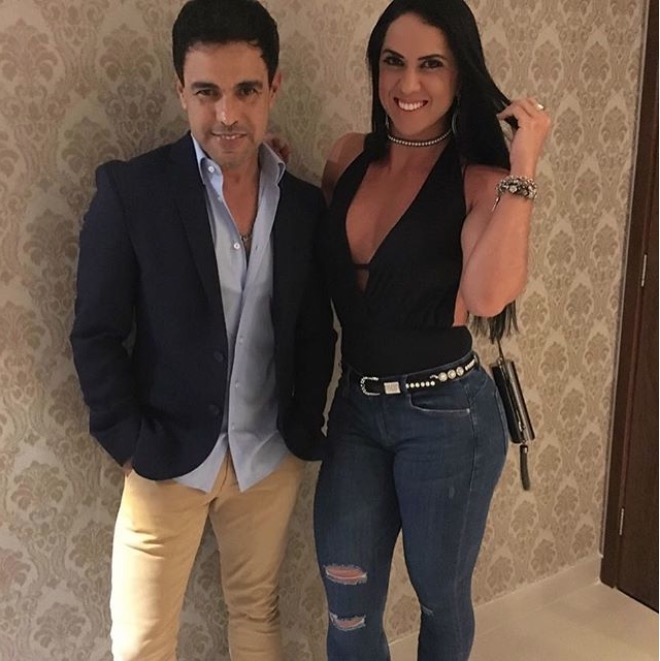 Fã faz tatuagem com nome de Graciele Lacerda e Zezé Di Camargo