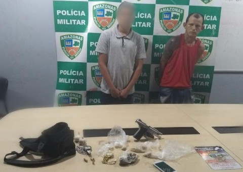 Homem é preso com drogas após atirar contra policiais durante perseguição em Manaus