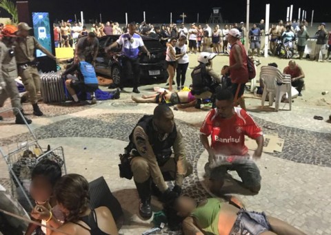 Motorista perde controle e atropela diversas pessoas em Copacabana