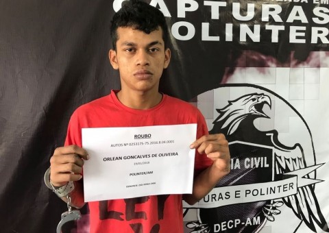 Foragido do Compaj condenado por roubo é recapturado após denúncias em Manaus