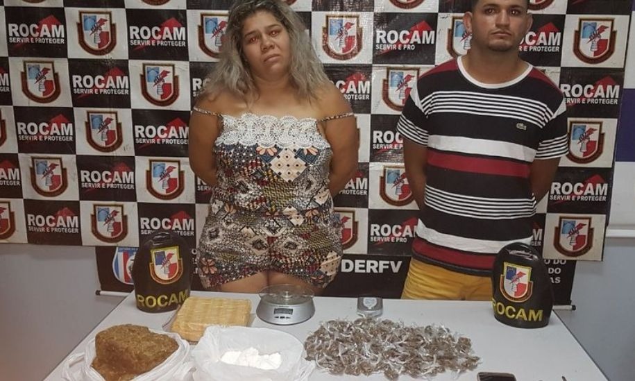 Casal é preso com mochila de drogas na frente da Arena da Amazônia