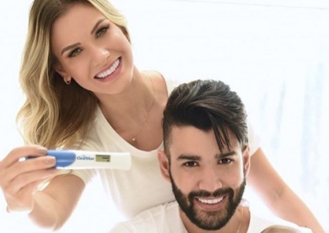 Gusttavo Lima e Andressa Suita anunciam gravidez: 'somos 4!'