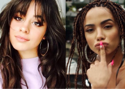  Camila Cabello reage à música de Anitta e fala português: 'eu sou meia brasileira'