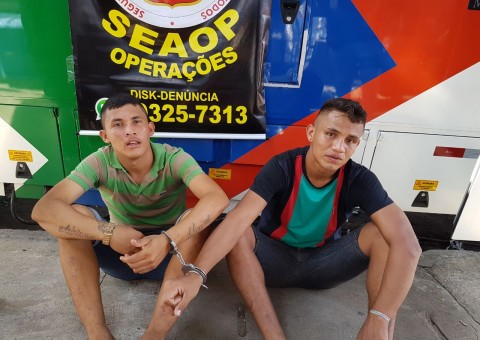 Briga de facas aterrorizante acaba com dois homens presos na Manaus Moderna