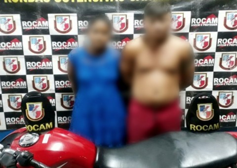 Casal rouba moto, mas acaba preso após ser rastreado por vítima em Manaus