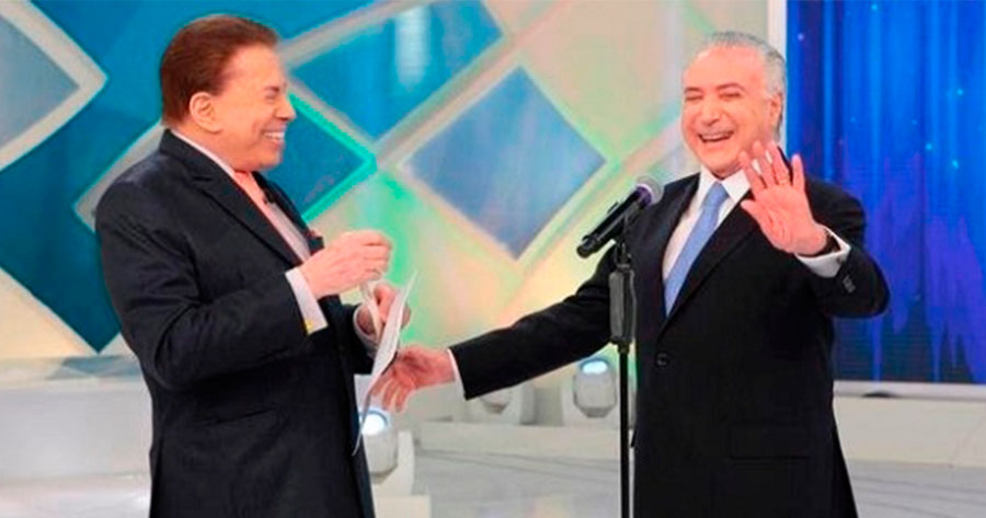 Silvio Santos recebe Michel Temer em programa e revolta internautas; Veja memes