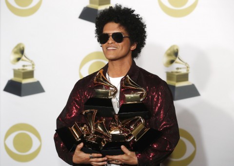 Bruno Mars é o grande vencedor do Grammy 2018