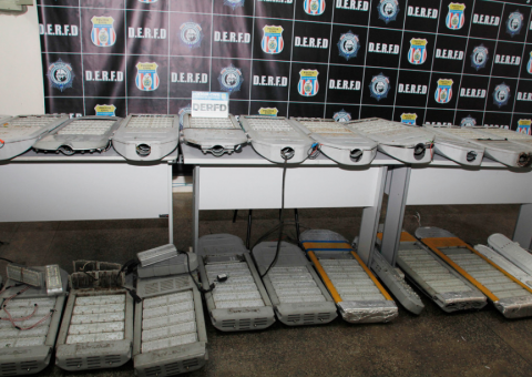 Polícia recupera 35 lâmpadas de LED avaliadas em mais de R$ 120 mil