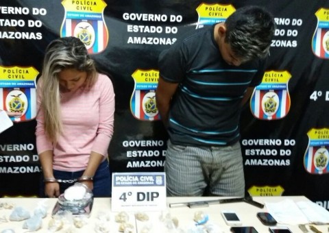 ‘Princesinha do Pó’ e mais um são presos após polícia desmontar boca de fumo em Manaus