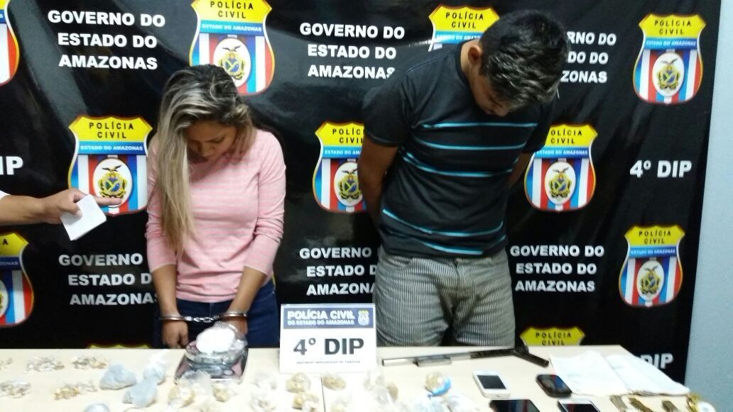 ‘Princesinha do Pó’ e mais um são presos após polícia desmontar boca de fumo em Manaus