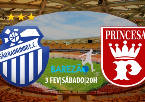 São Raimundo busca primeira vitória no Barezão contra o Princesa neste sábado