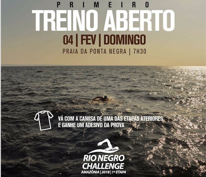 Rio Negro Challenge faz primeiro treino aberto neste domingo na Ponta Negra