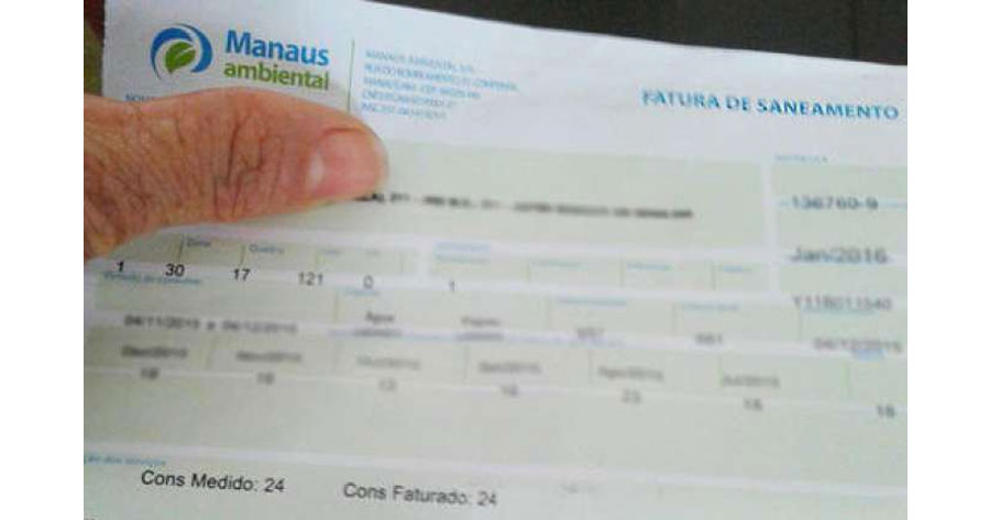 Mais de mil contas de água são canceladas em Manaus por cobrança indevida