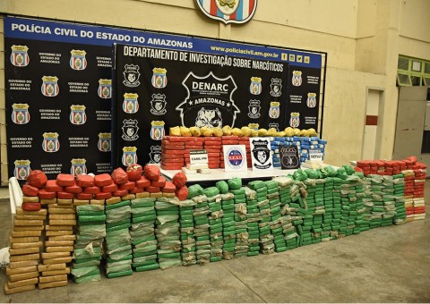 Mais de 16 toneladas de drogas foram apreendidas no Amazonas em 2017