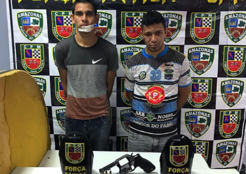 Suspeitos de assalto tentam fugir da polícia em Manaus e se dão mal