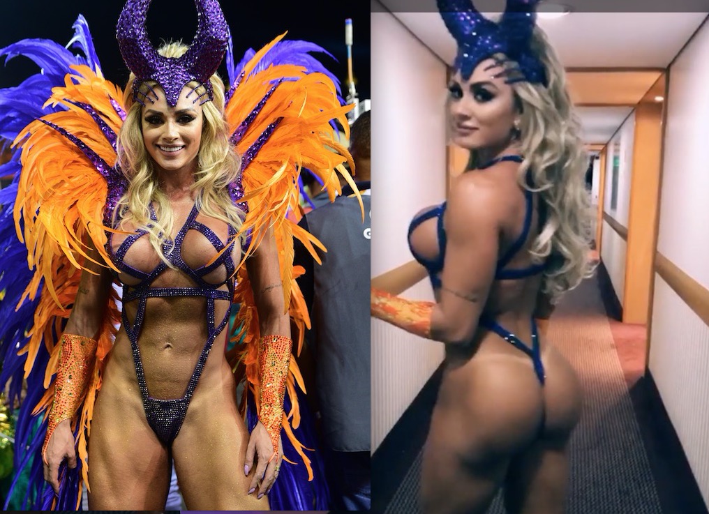 Mega-turbinada, Juju Salimeni deixa quase nada para imaginação em noite de samba 