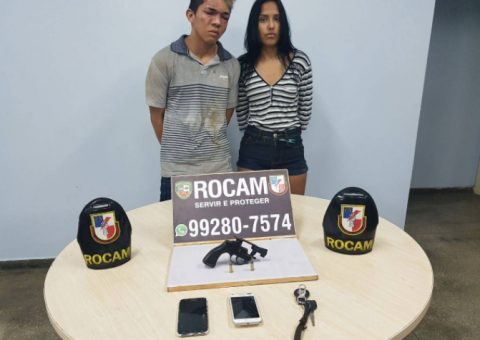 Novinhos suspeitos de roubarem moto tentam fugir da polícia e se dão mal em Manaus