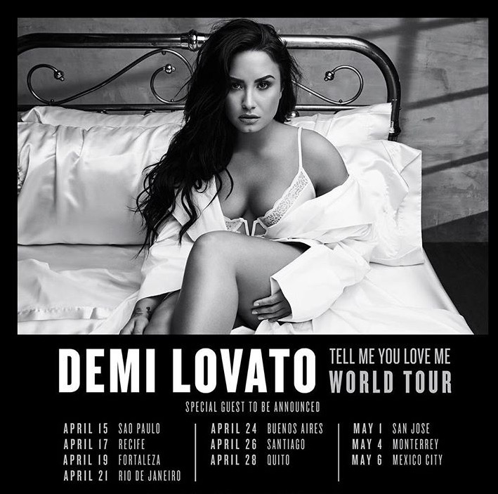 Demi Lovato anuncia shows no Brasil