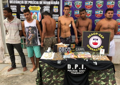 Cinco pessoas são presas por tráfico de drogas durante operação no Amazonas