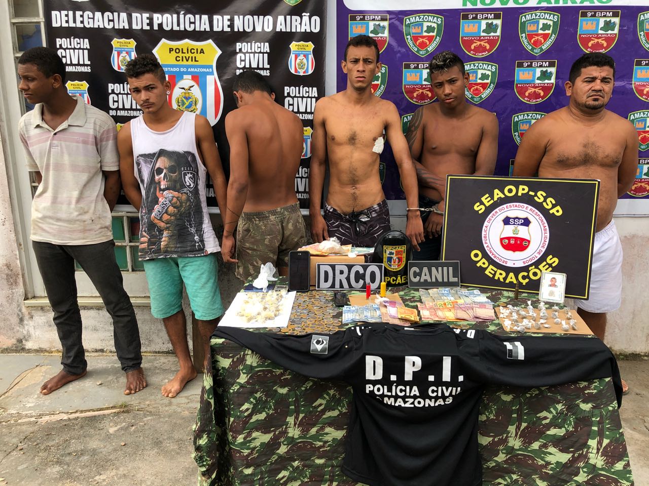 Cinco pessoas são presas por tráfico de drogas durante operação no Amazonas