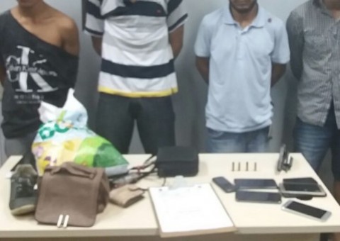 Grupo do carro preto é preso acusado por quase 20 assaltos seguidos em Manaus