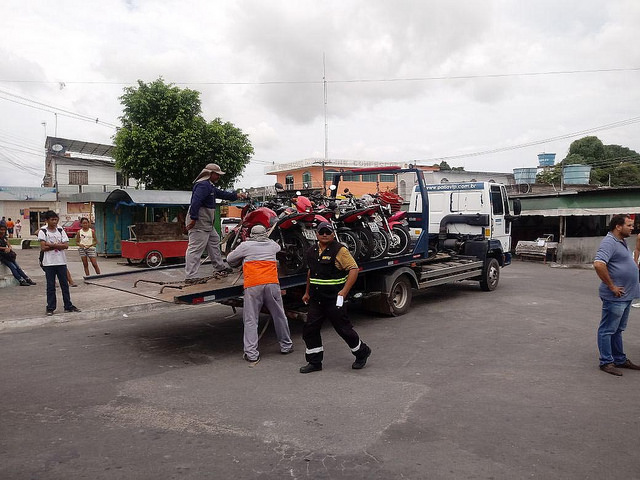 Operação apreende 20 mototáxis clandestinos em Manaus