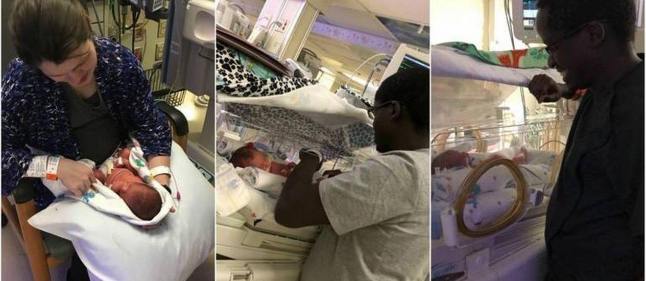 Hospital tem caso raro de nascimento de trigêmeos idênticos