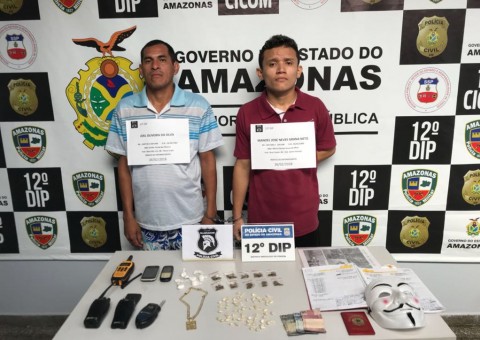 ‘Cabeçudo’ delata comparsa e os dois são presos por tráfico em Manaus