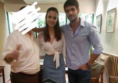 Lucas e noiva posam com fã durante reencontro e ex-bbb revela detalhes