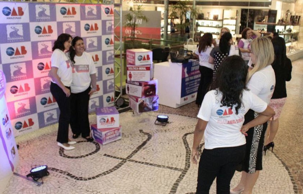 Shopping em Manaus recebe campanha sobre os direitos das mulheres