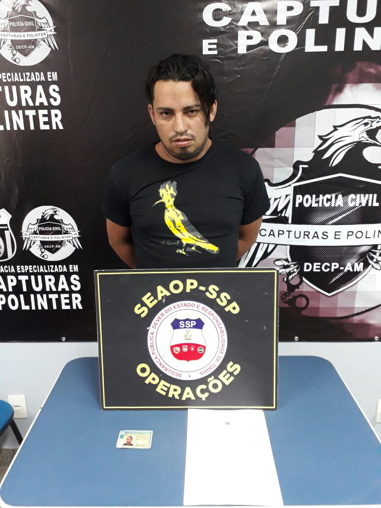 Suposto pistoleiro da FDN procurado por homicídio é preso em Manaus