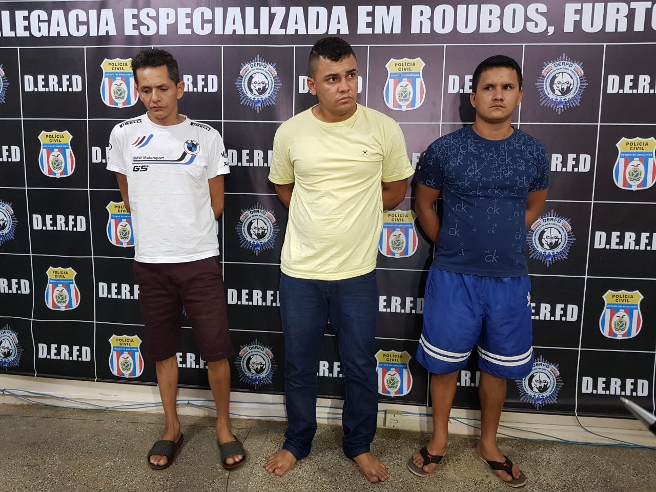 Trio especializado em furtos a cofres de lojas é preso em Manaus