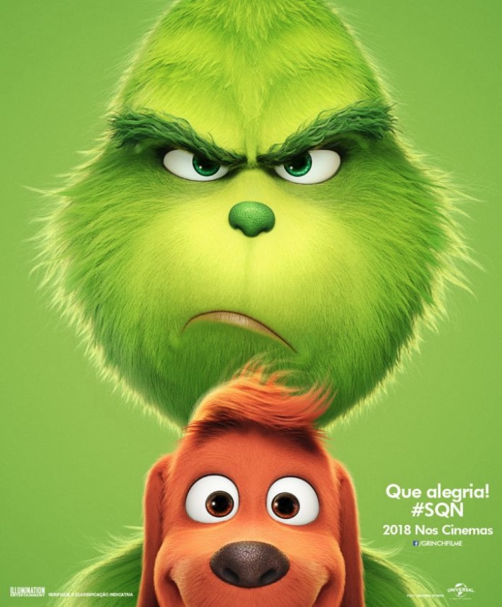 O Grinch está rabugento em novo pôster, confira o teaser da animação